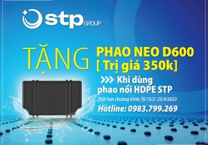 Phao neo HDPE D600 của STP Group chịu tải cao.