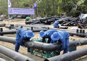 Hạ thuỷ dự án lồng HDPE Quảng Nam